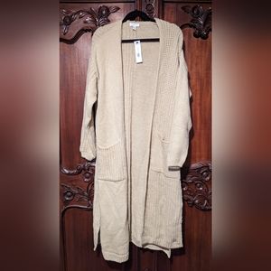 Top Shop Mixed Stitch Longline Cardigan